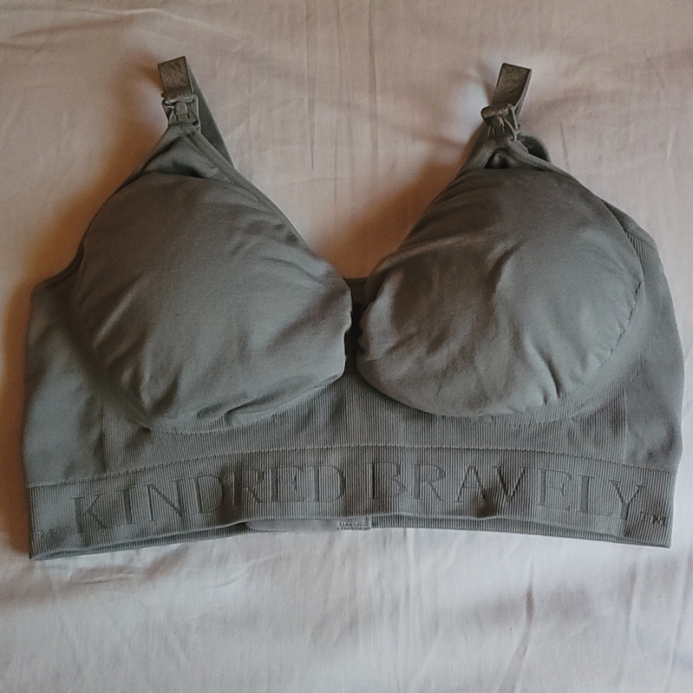 Kindred Bravely Maternity/Nursing Bra - Gray